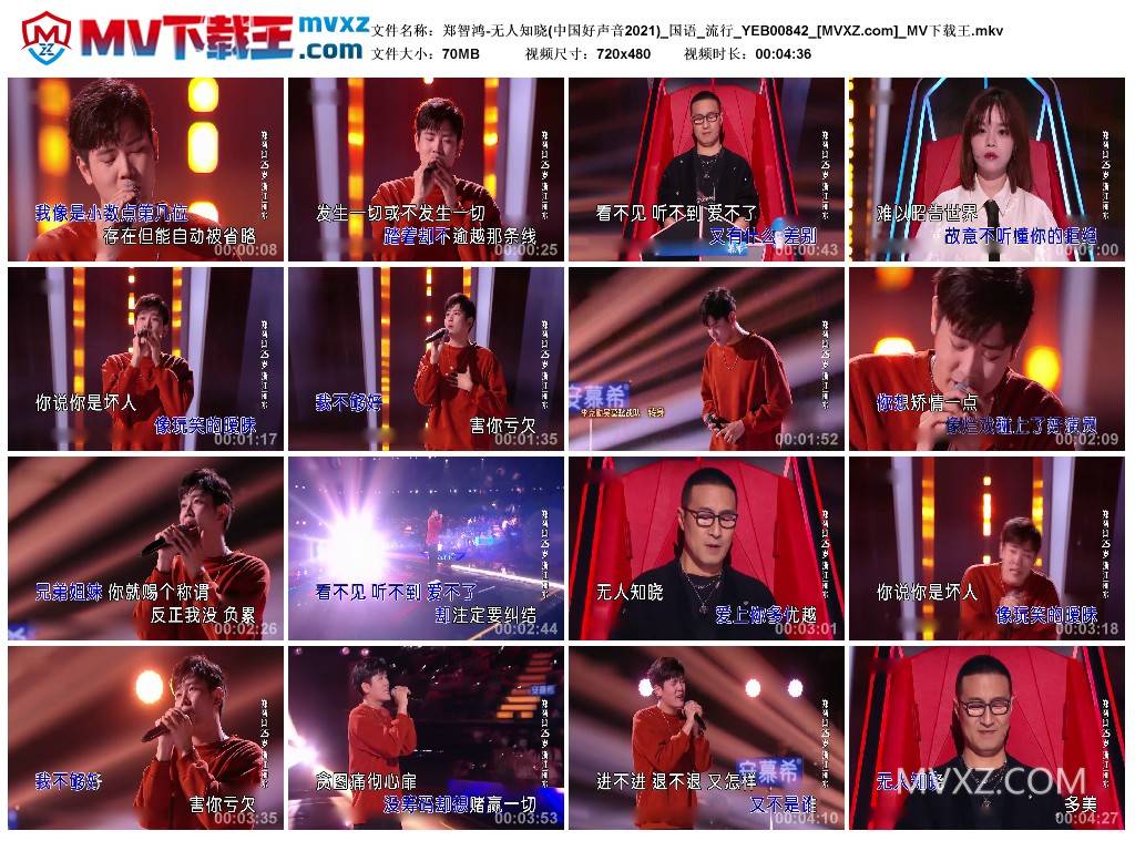 郑智鸿-无人知晓(中国好声音2021)_国语_流行_YEB00842